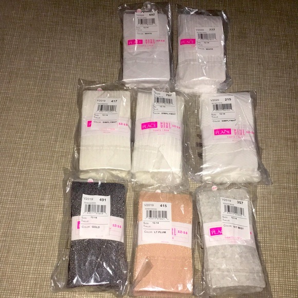 Girls 8 piece stockings/tights - Picture 1 of 4